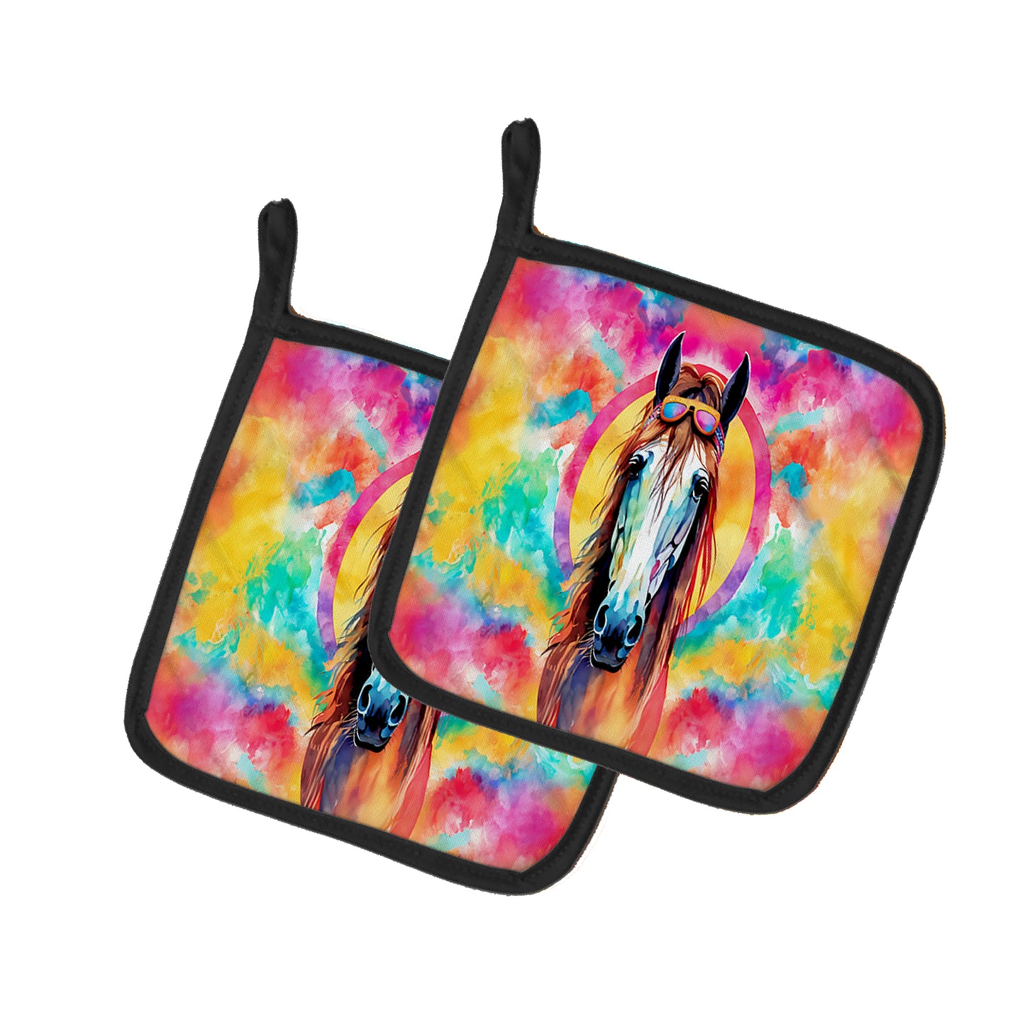 Buy this Hippie Animal Horse Pair of Pot Holders