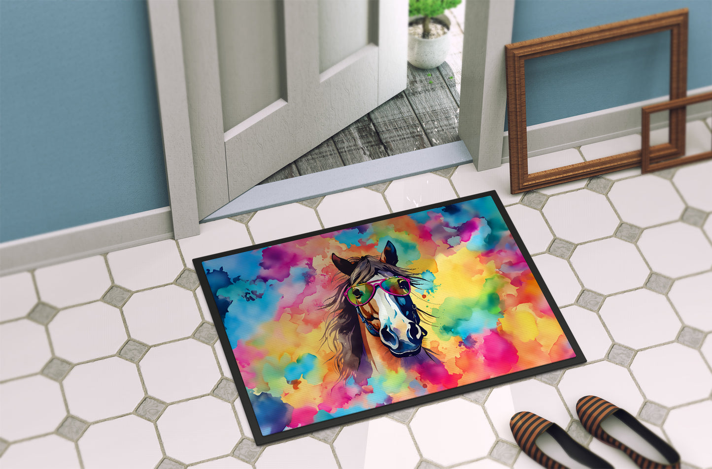 Hippie Animal Horse Doormat