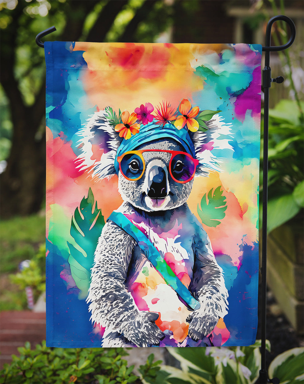 Hippie Animal Koala Garden Flag