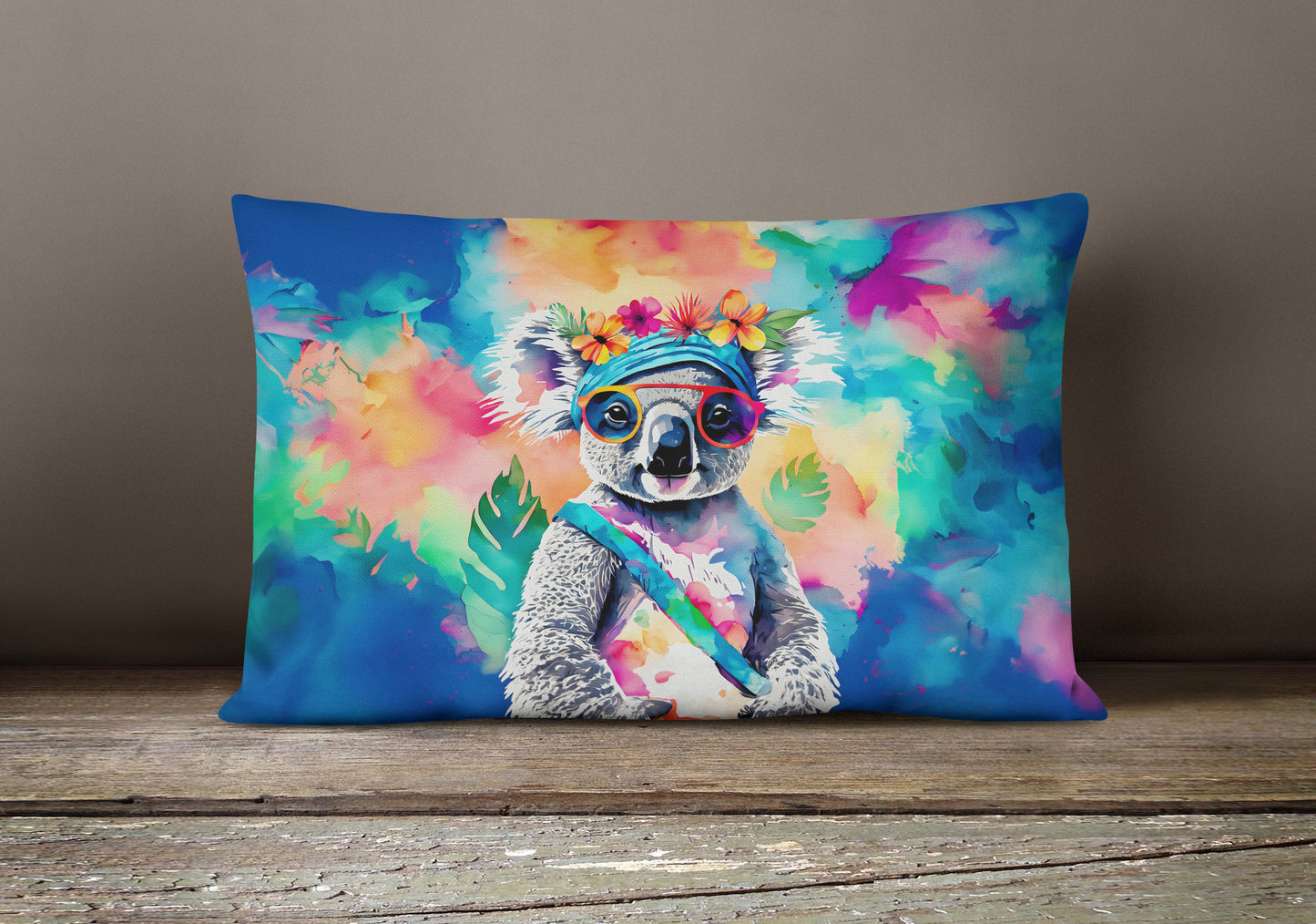 Hippie Animal Koala Throw Pillow