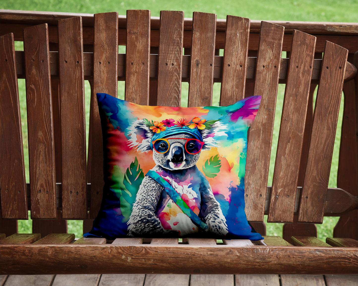 Hippie Animal Koala Throw Pillow