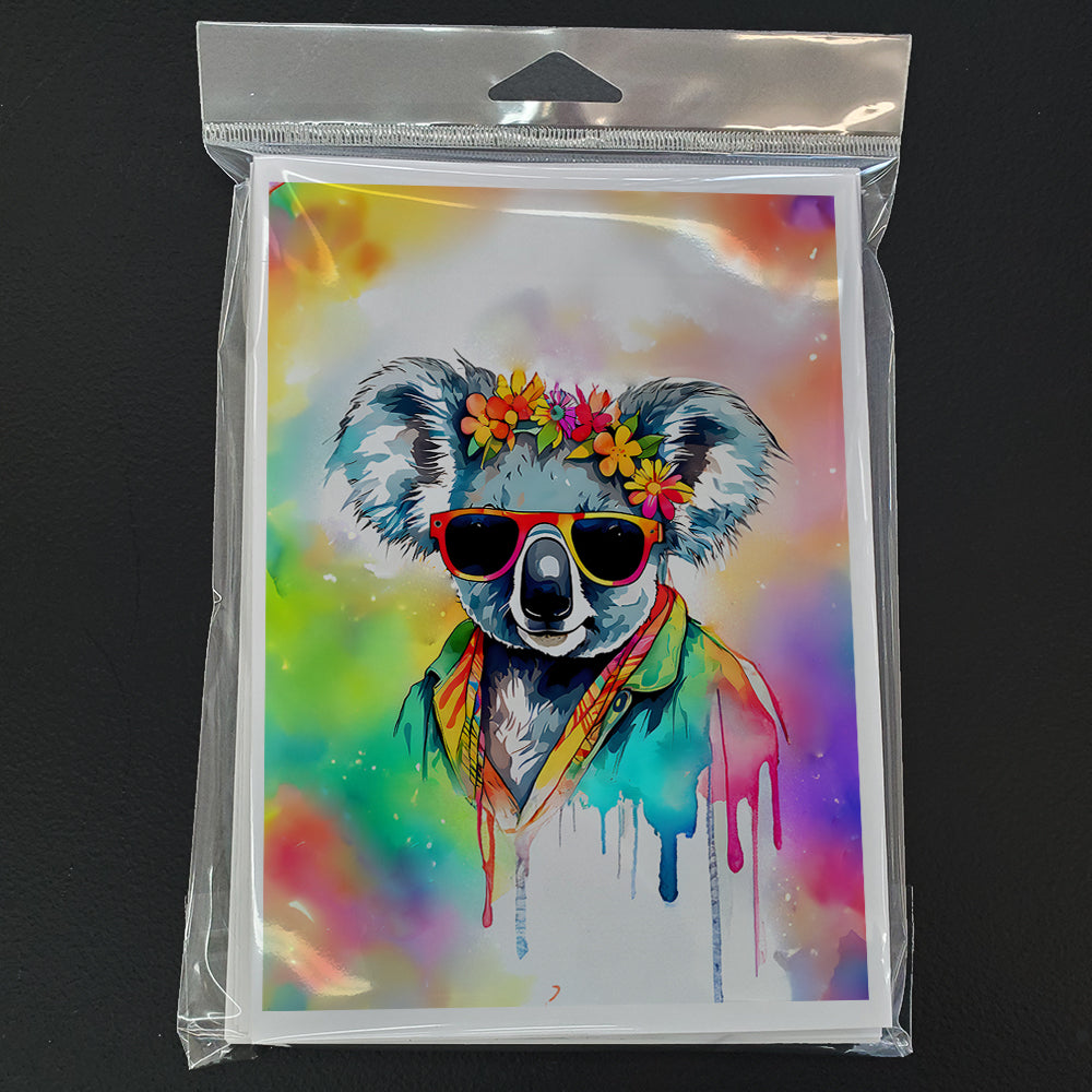 Hippie Animal Koala Greeting Cards Pack of 8