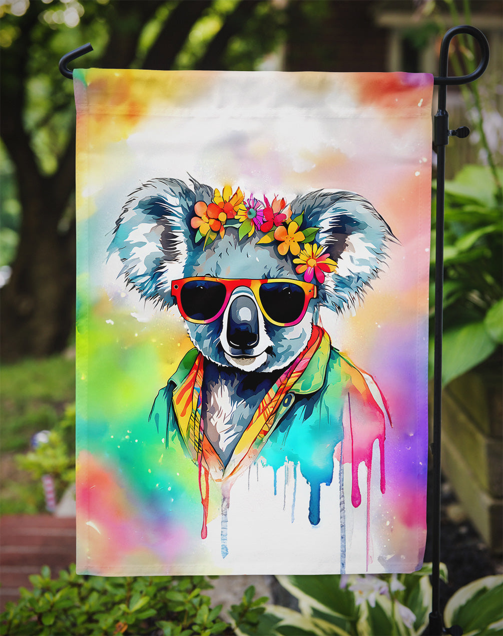 Hippie Animal Koala Garden Flag