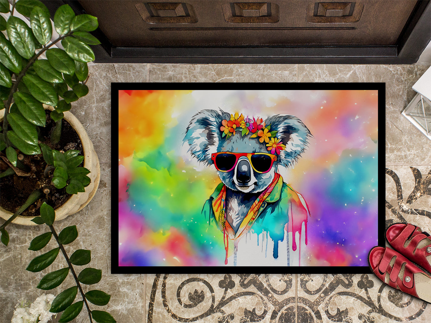 Hippie Animal Koala Doormat