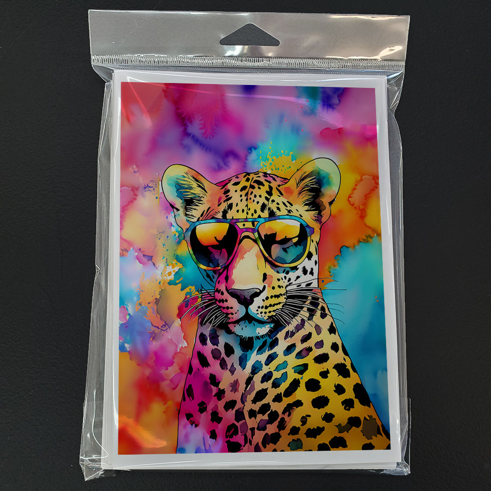 Hippie Animal Leopard Greeting Cards Pack of 8