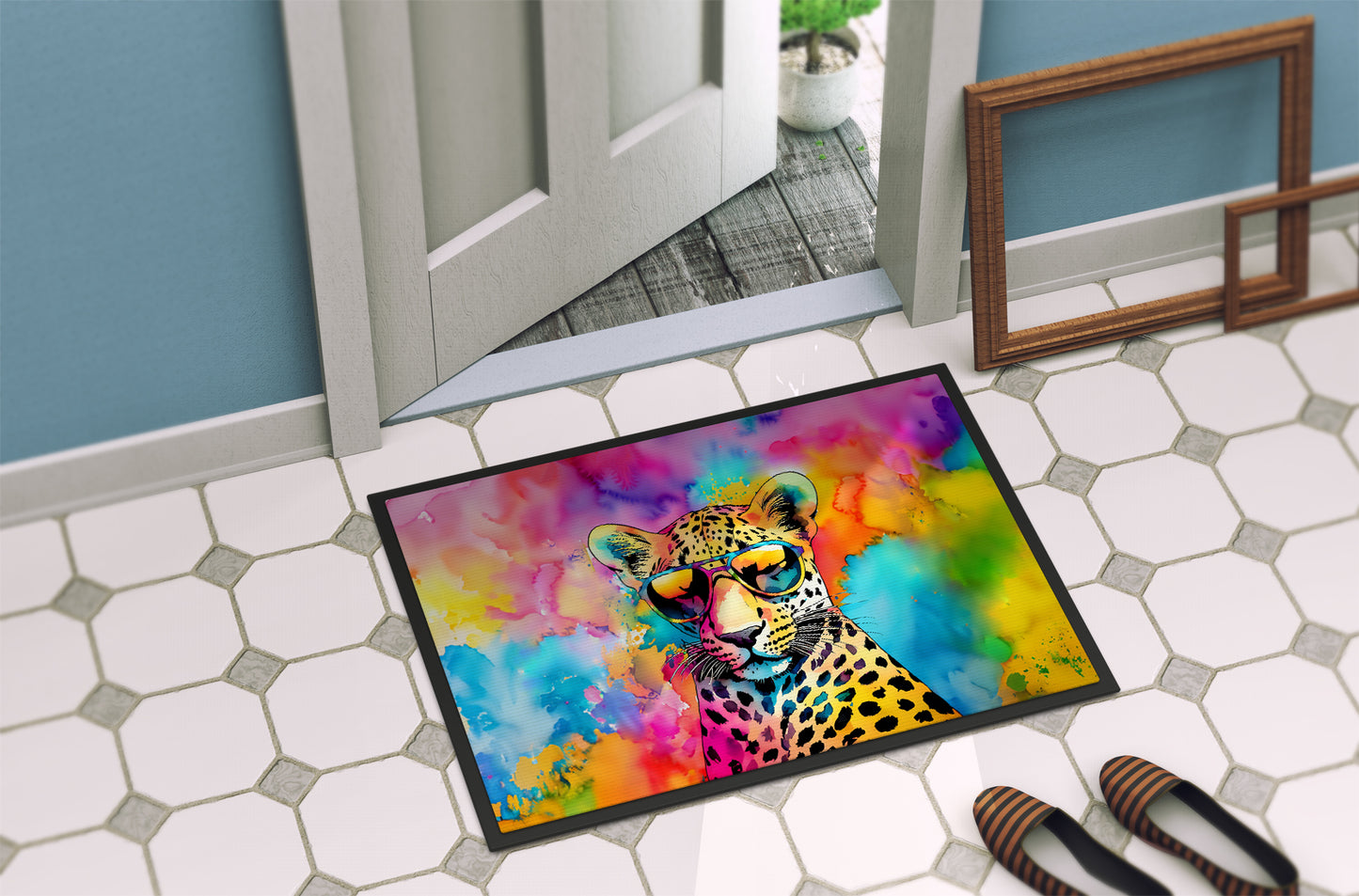 Hippie Animal Leopard Doormat