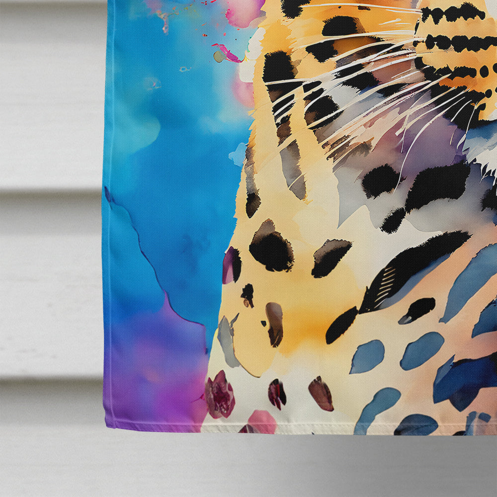 Hippie Animal Leopard House Flag