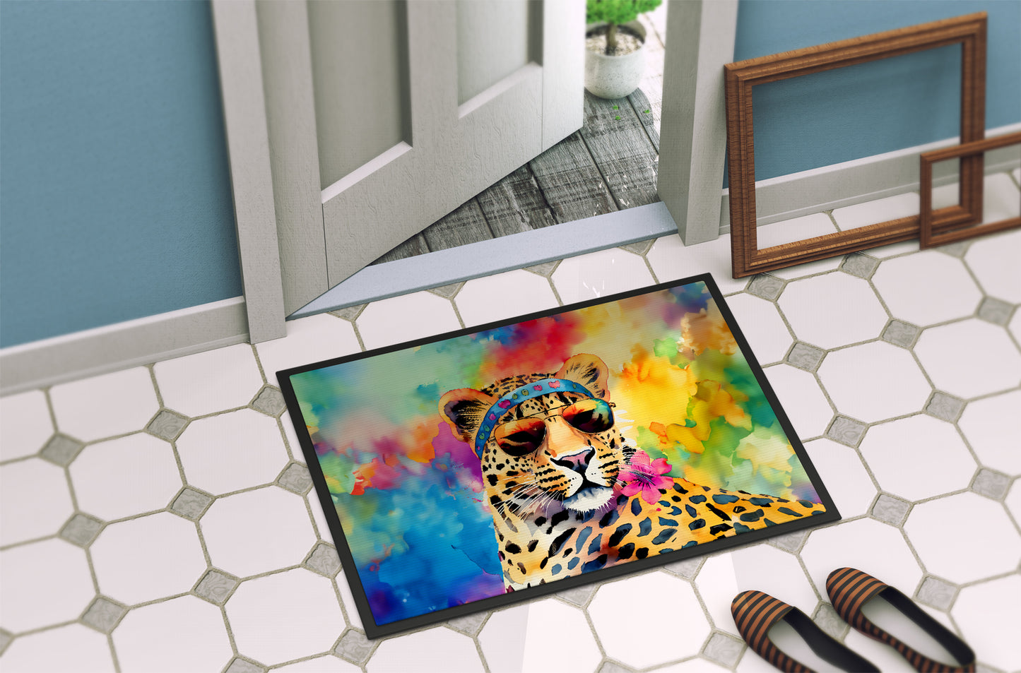 Hippie Animal Leopard Doormat