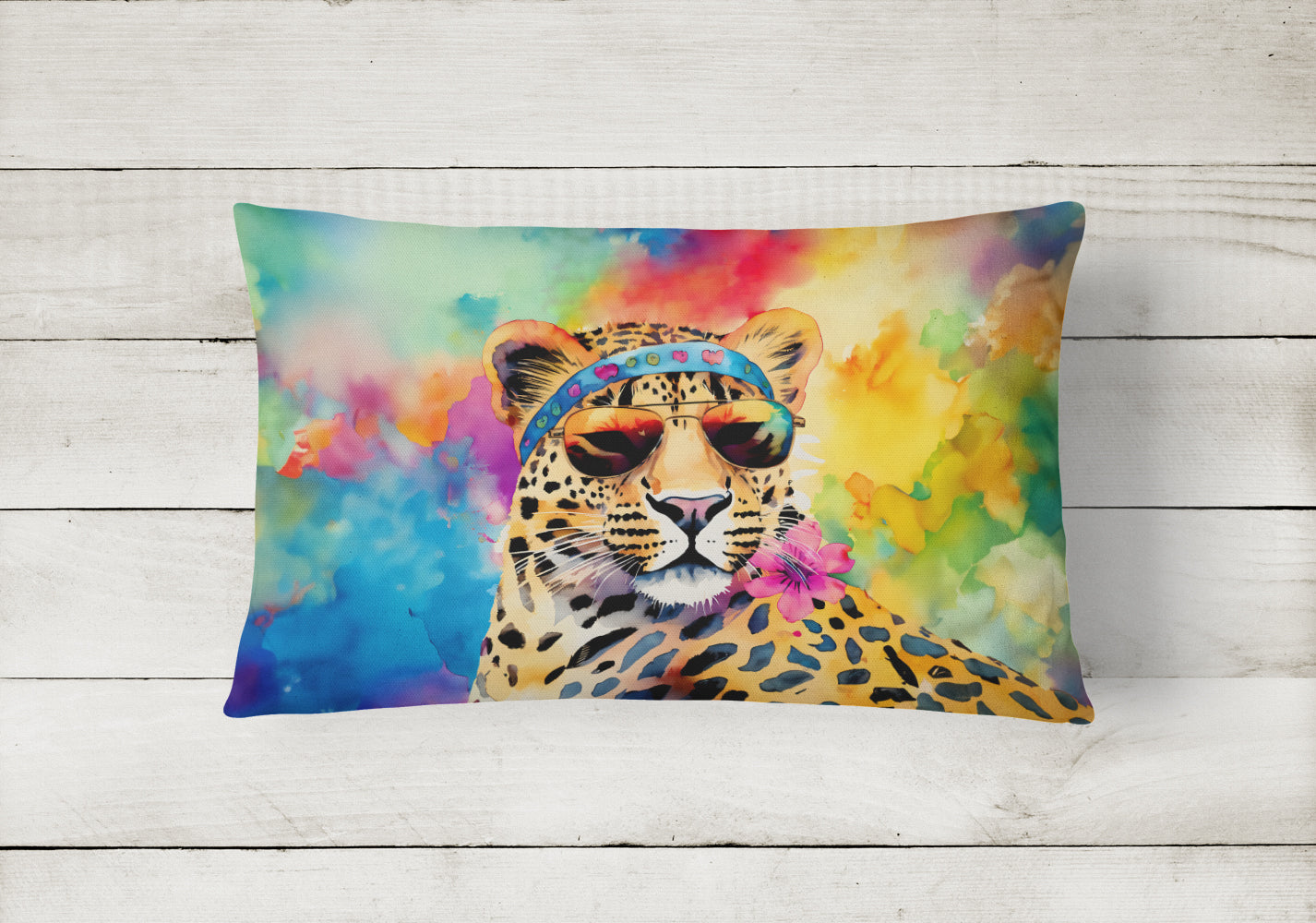 Hippie Animal Leopard Throw Pillow