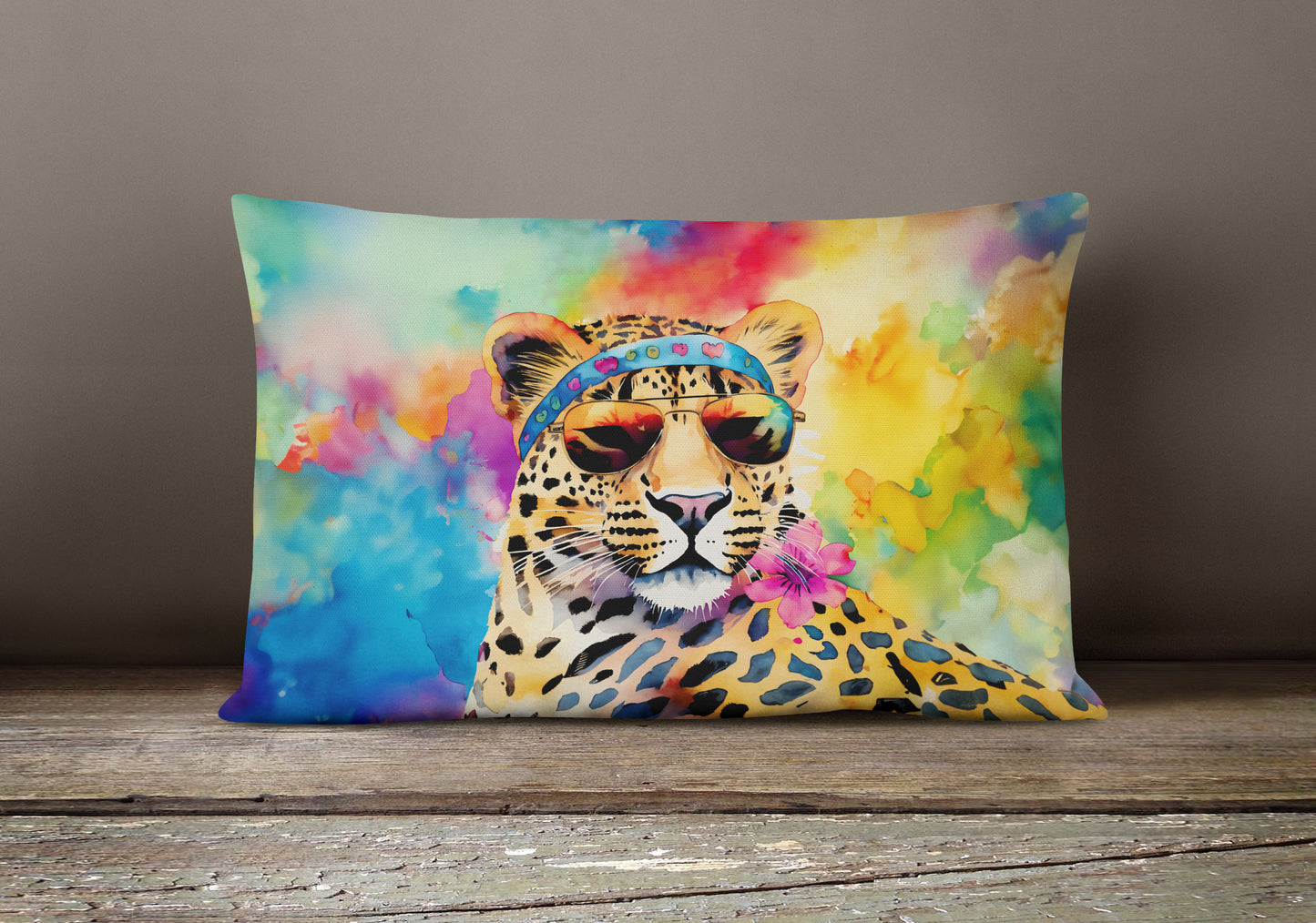 Hippie Animal Leopard Throw Pillow