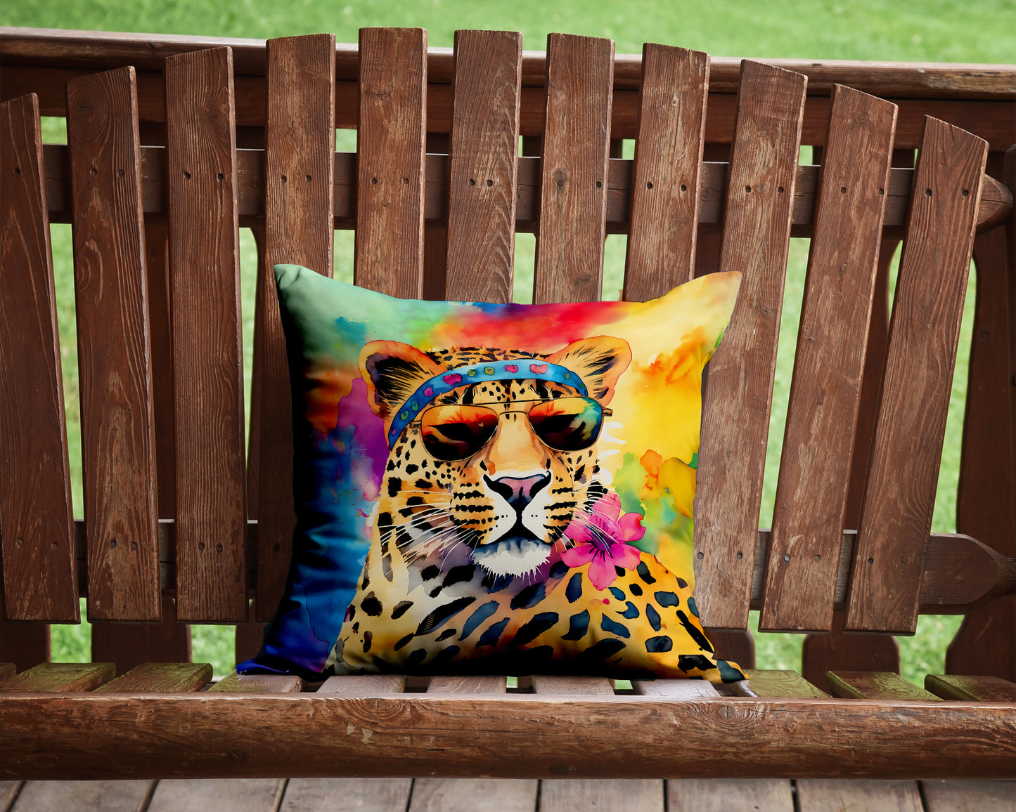 Hippie Animal Leopard Throw Pillow