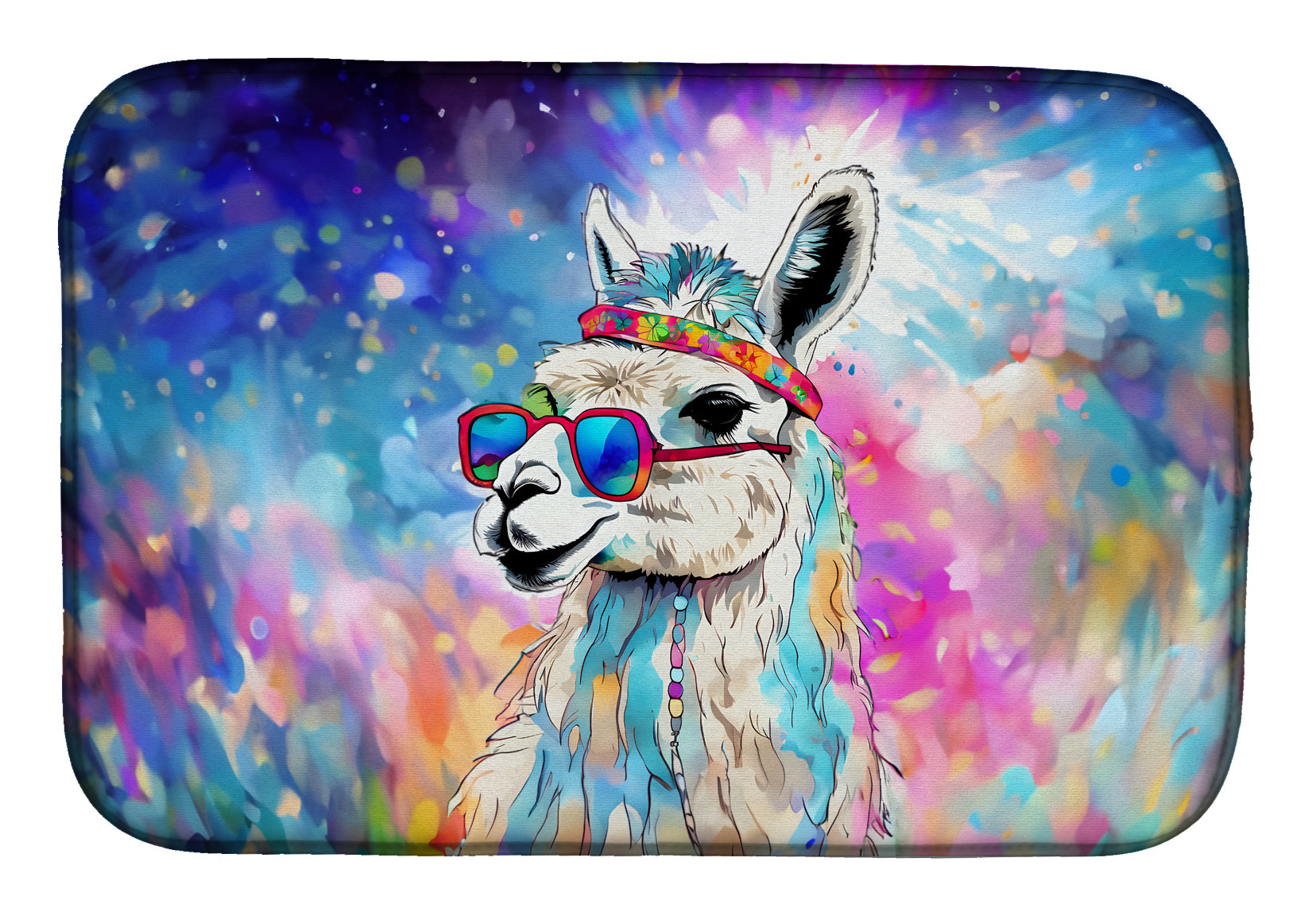 Buy this Hippie Animal Llama Dish Drying Mat