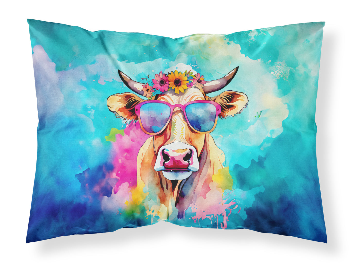 Buy this Hippie Animal Malvi Cow Standard Pillowcase