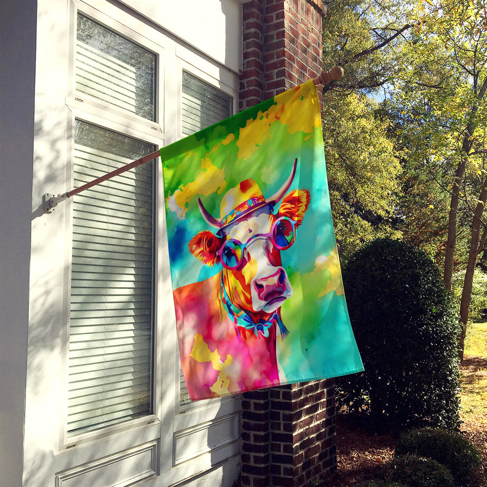 Hippie Animal Malvi Cow House Flag