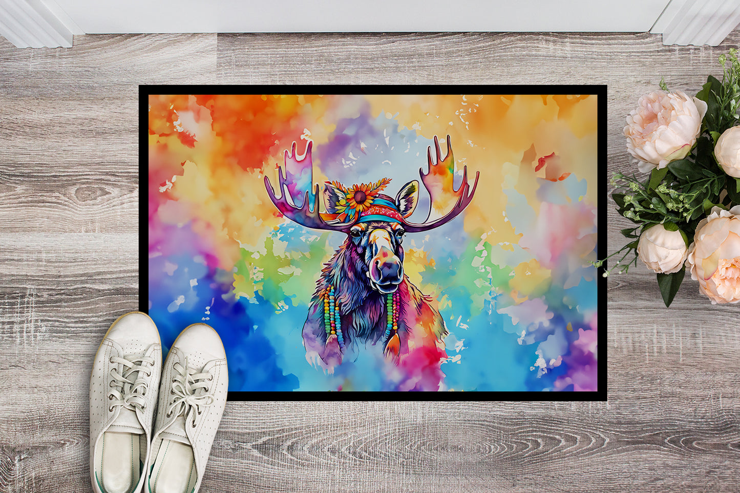 Hippie Animal Moose Doormat