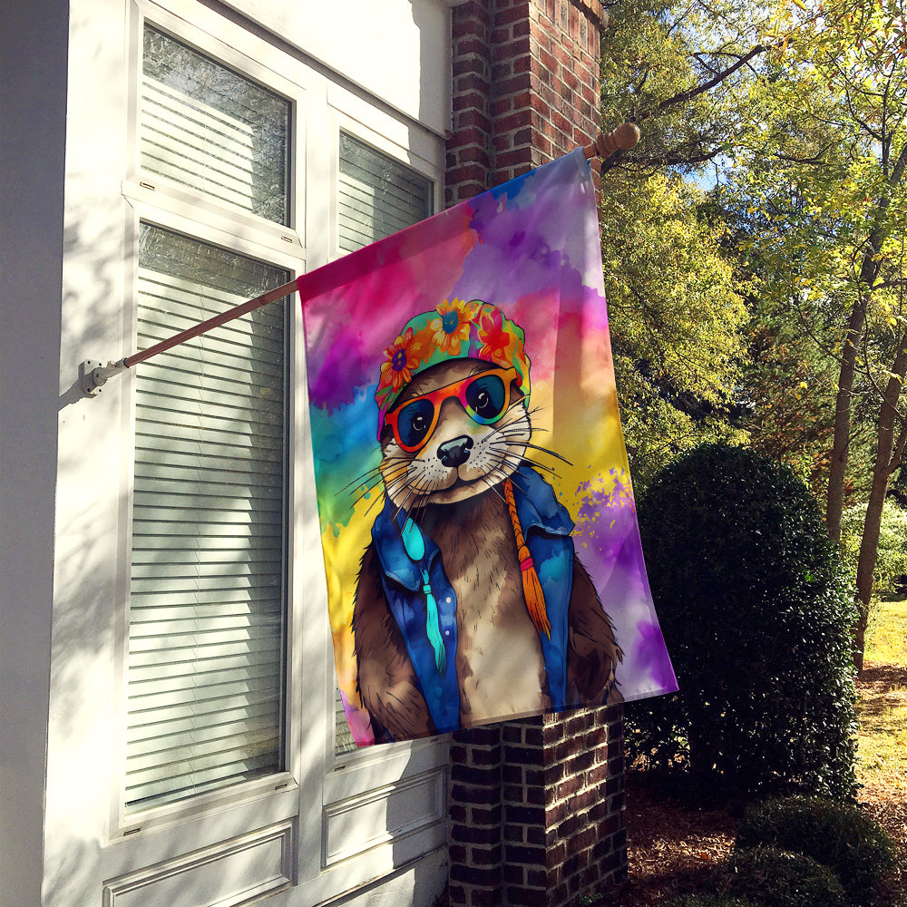 Hippie Animal Otter House Flag