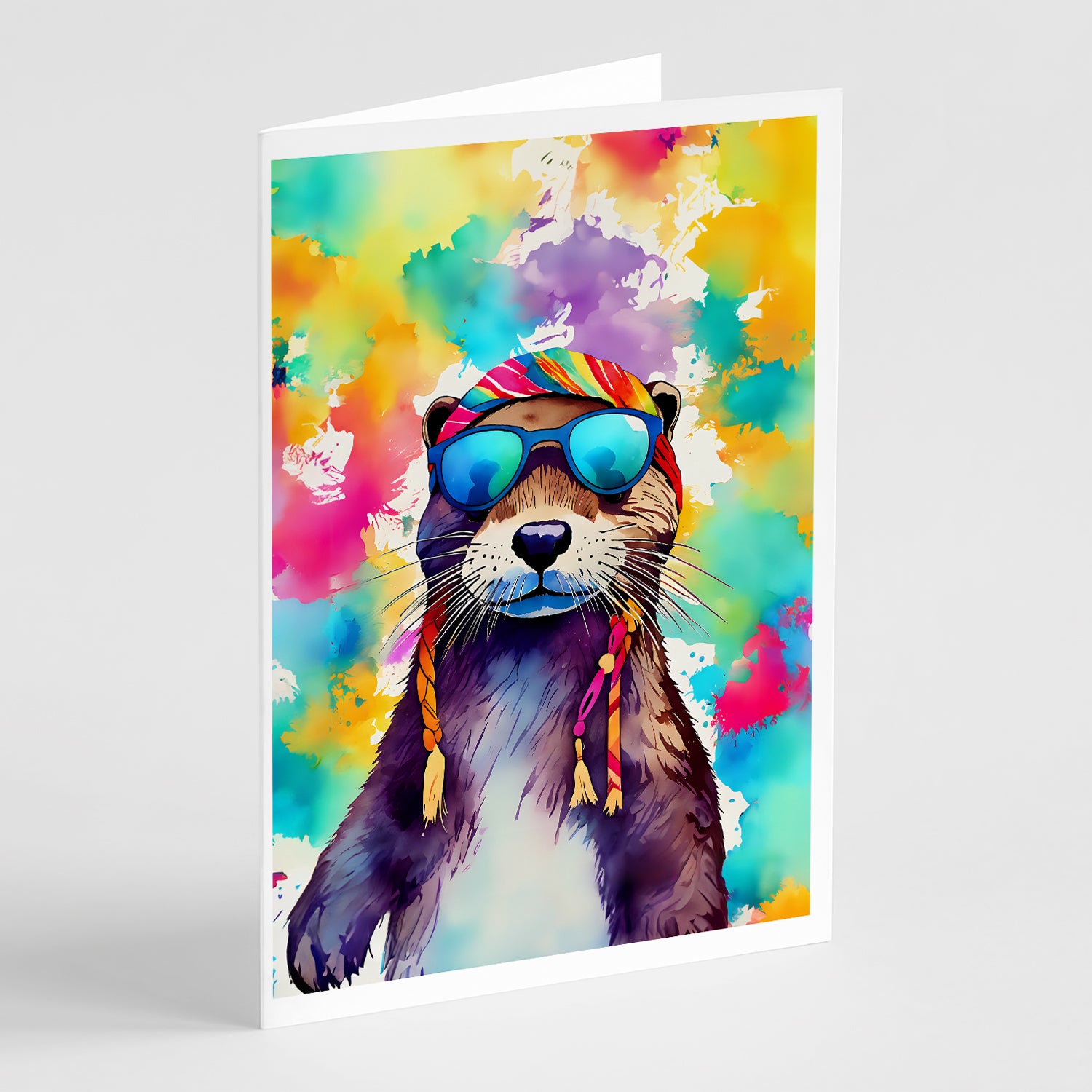 Buy this Hippie Animal Otter Greeting Cards Pack of 8