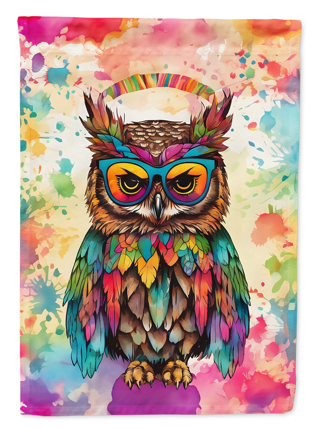 Buy this Hippie Animal Owl House Flag