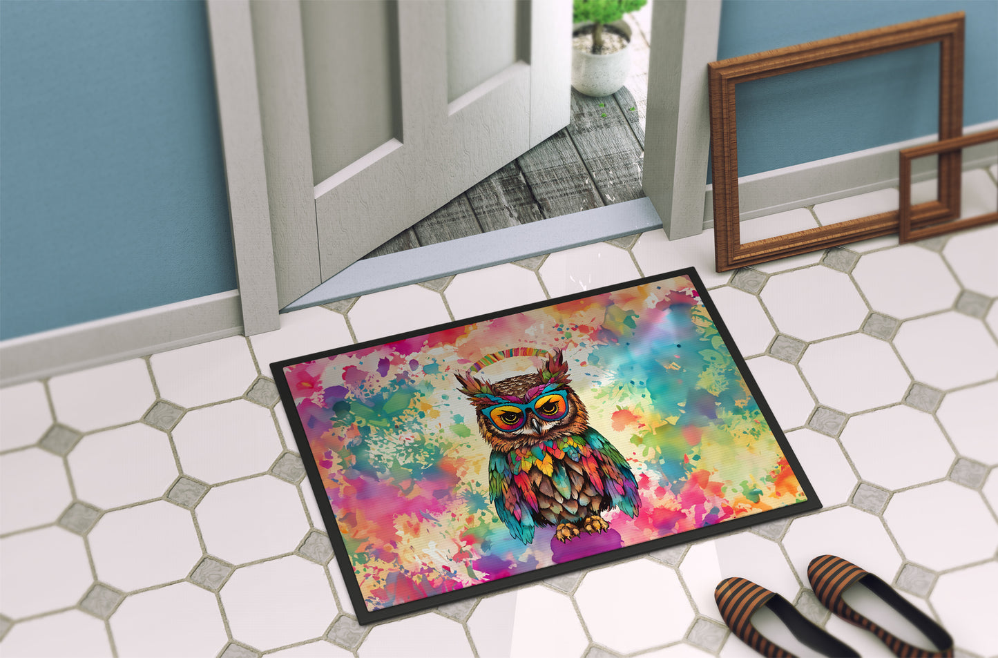 Hippie Animal Owl Doormat