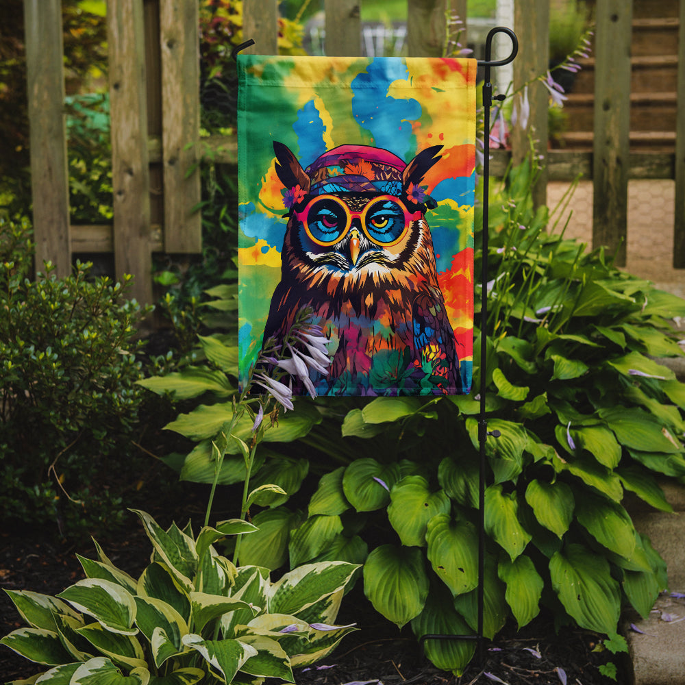 Hippie Animal Owl Garden Flag