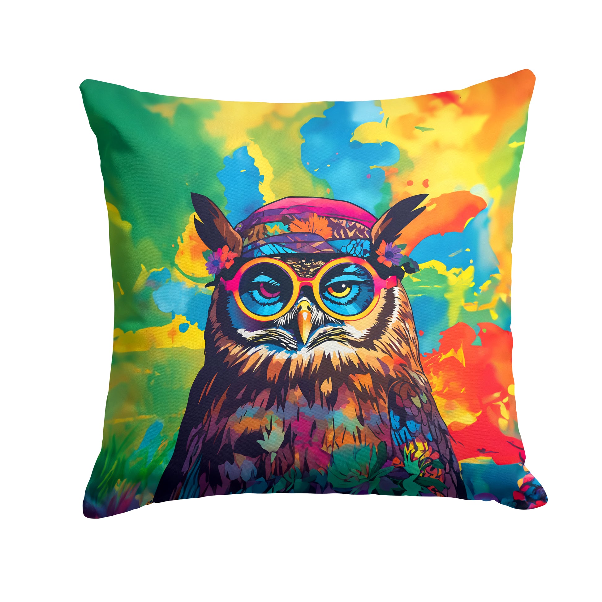 Buy this Hippie Animal Owl Throw Pillow