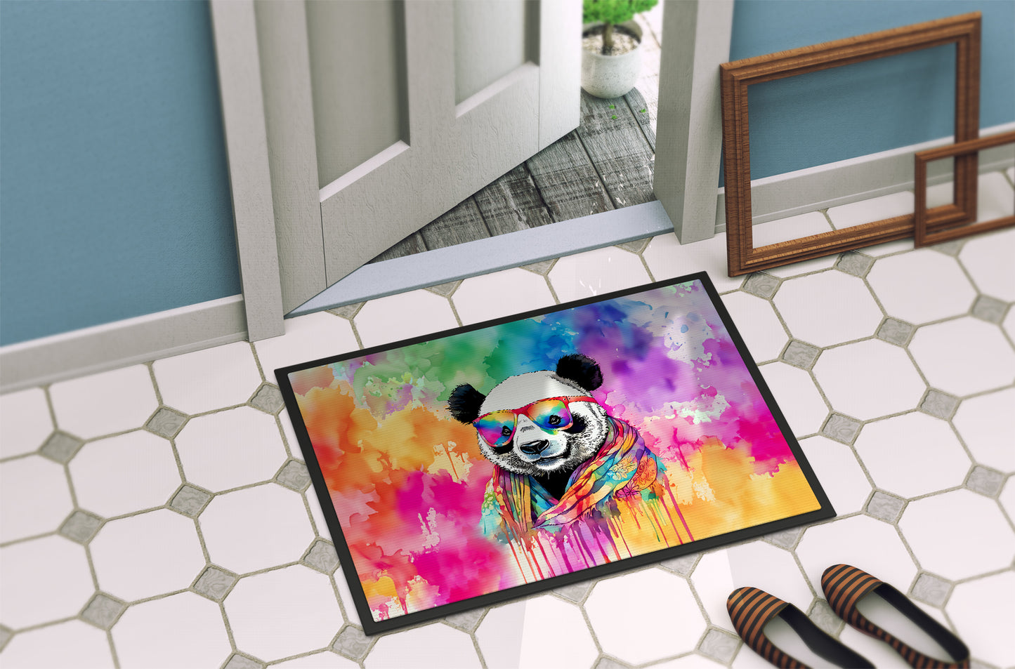 Hippie Animal Panda Doormat