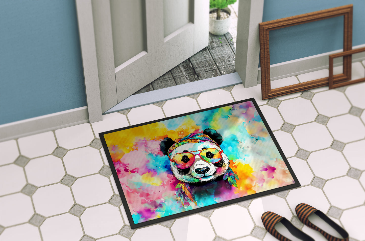 Hippie Animal Panda Doormat