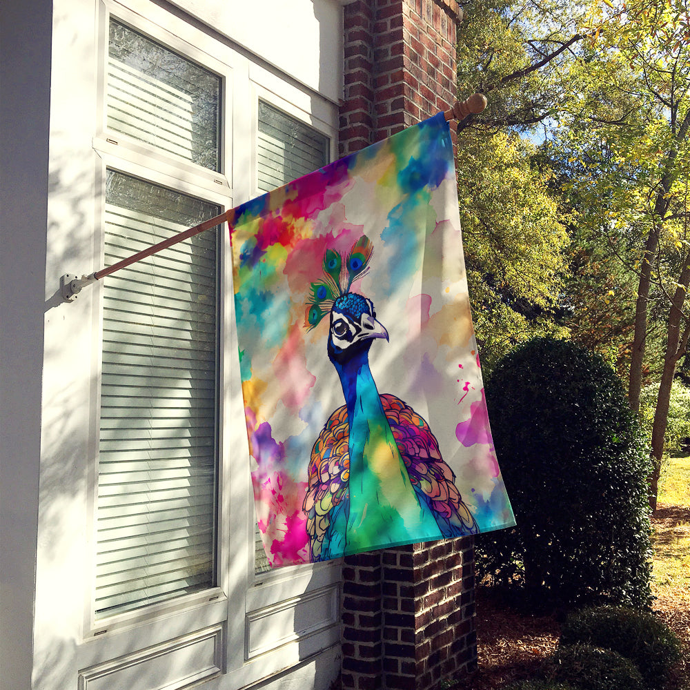 Hippie Animal Peacock House Flag