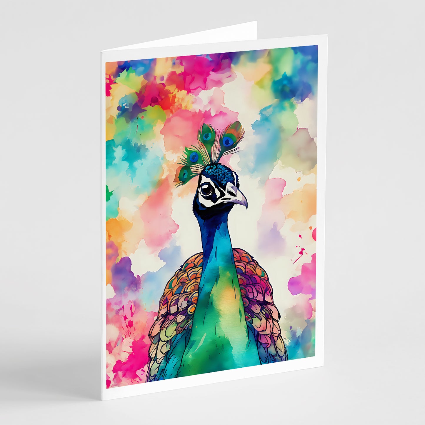 Buy this Hippie Animal Peacock Greeting Cards Pack of 8