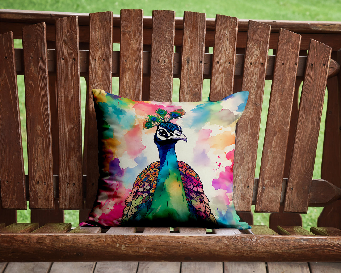 Hippie Animal Peacock Throw Pillow