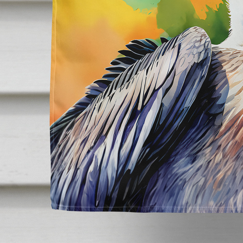 Hippie Animal Pelican House Flag