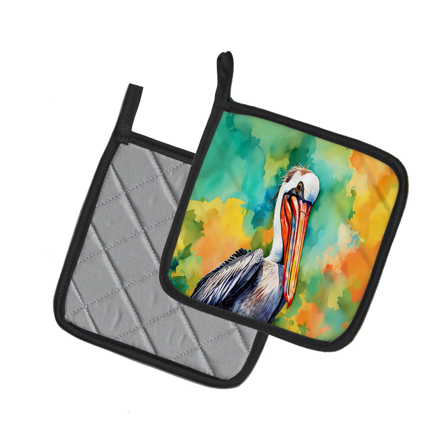 Hippie Animal Pelican Pair of Pot Holders