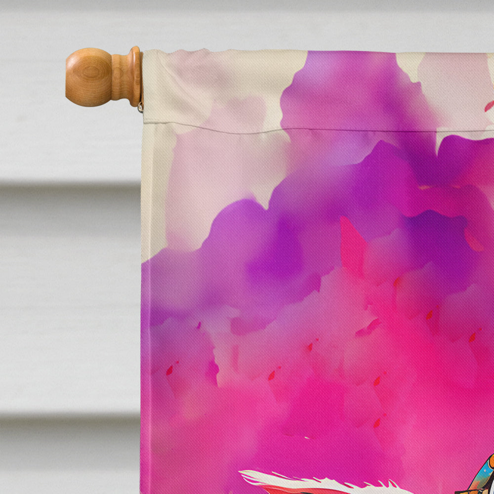 Hippie Animal Pig House Flag