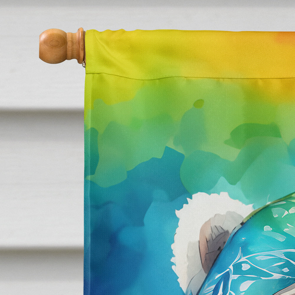 Hippie Animal Polar Bear House Flag