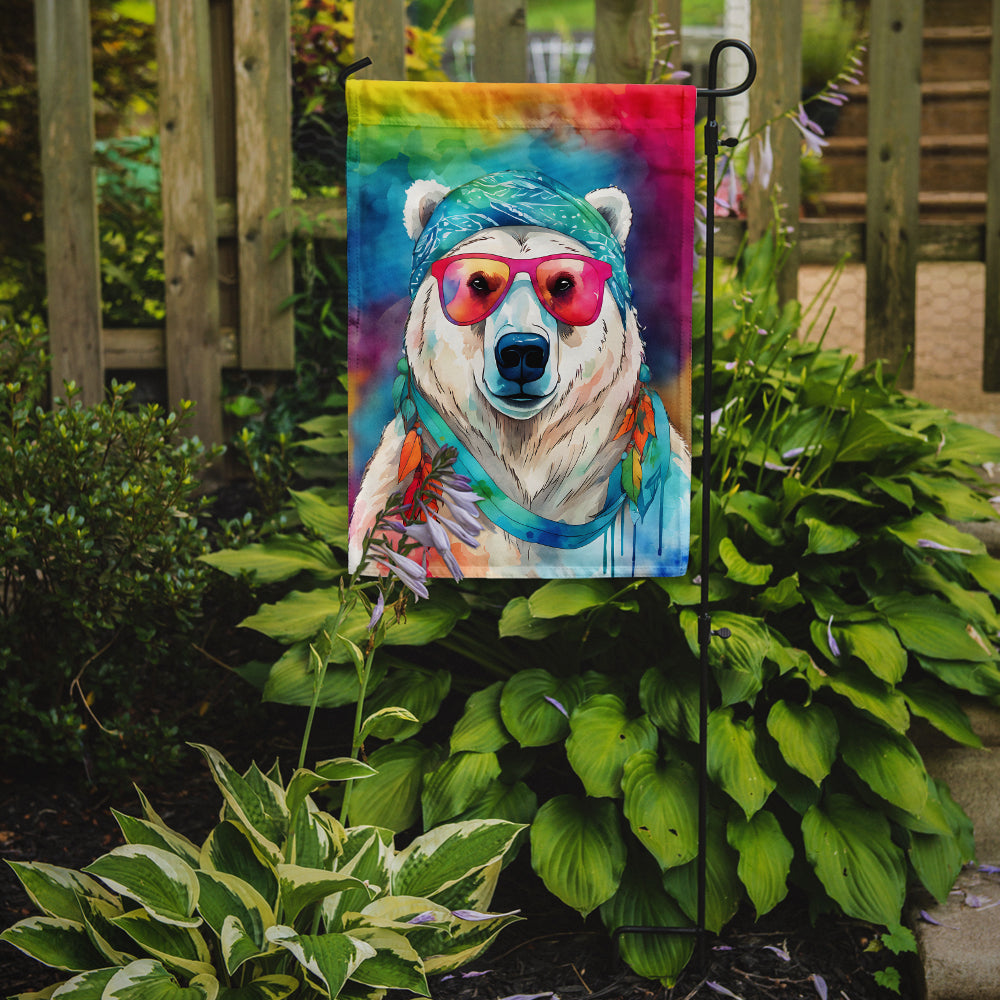 Hippie Animal Polar Bear Garden Flag