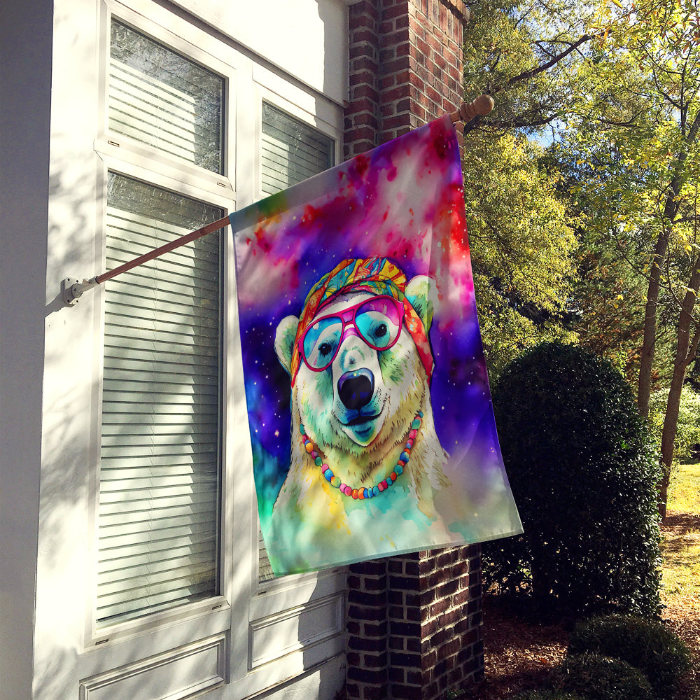 Hippie Animal Polar Bear House Flag