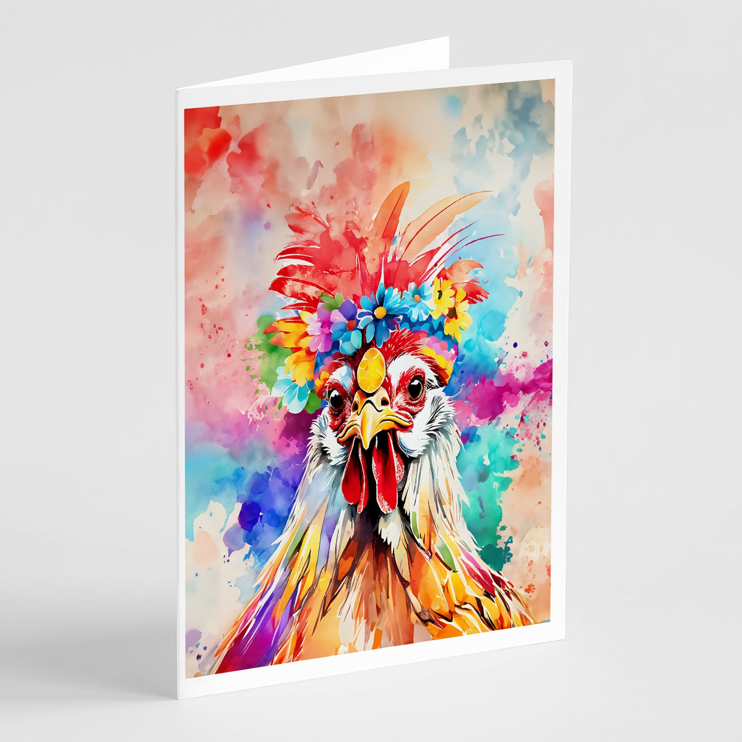 Buy this Hippie Animal Polish Poland Rooster Greeting Cards Pack of 8