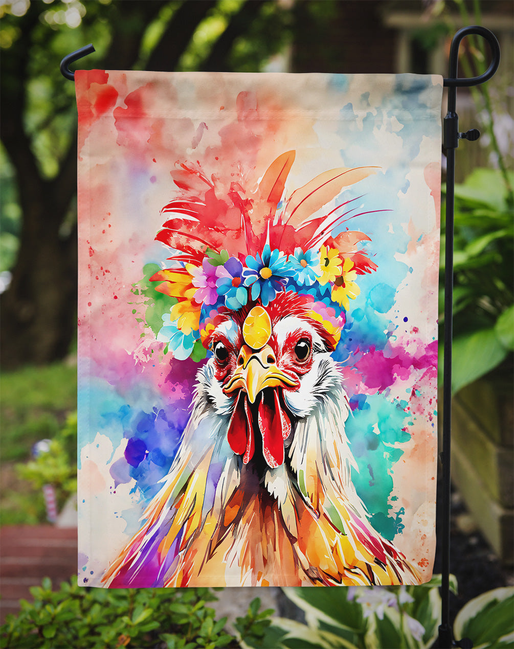 Hippie Animal Polish Poland Rooster Garden Flag