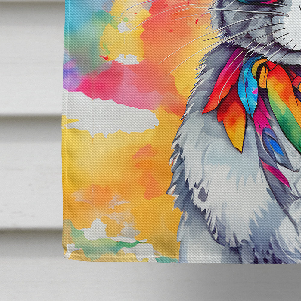 Hippie Animal Rabbit House Flag