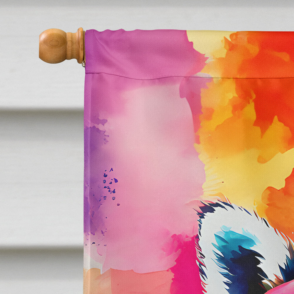 Hippie Animal Raccoon House Flag