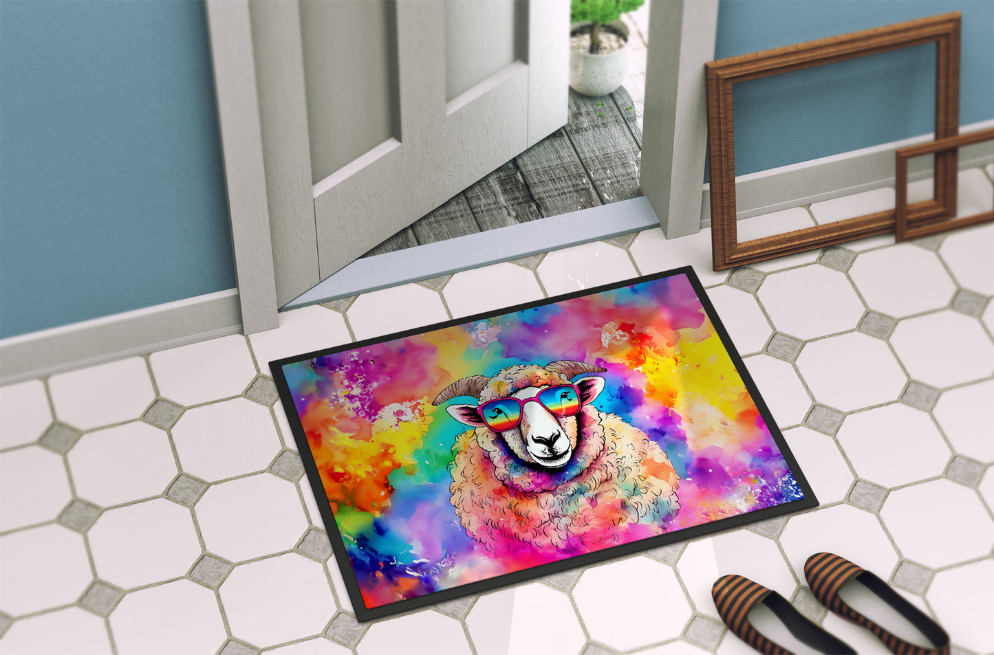 Hippie Animal Sheep Doormat