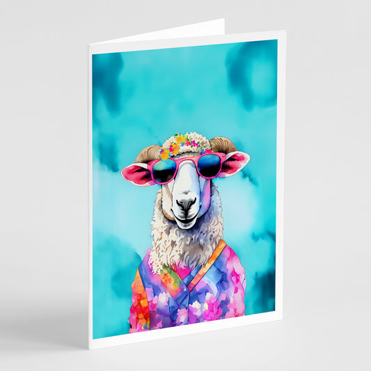 Buy this Hippie Animal Sheep Greeting Cards Pack of 8