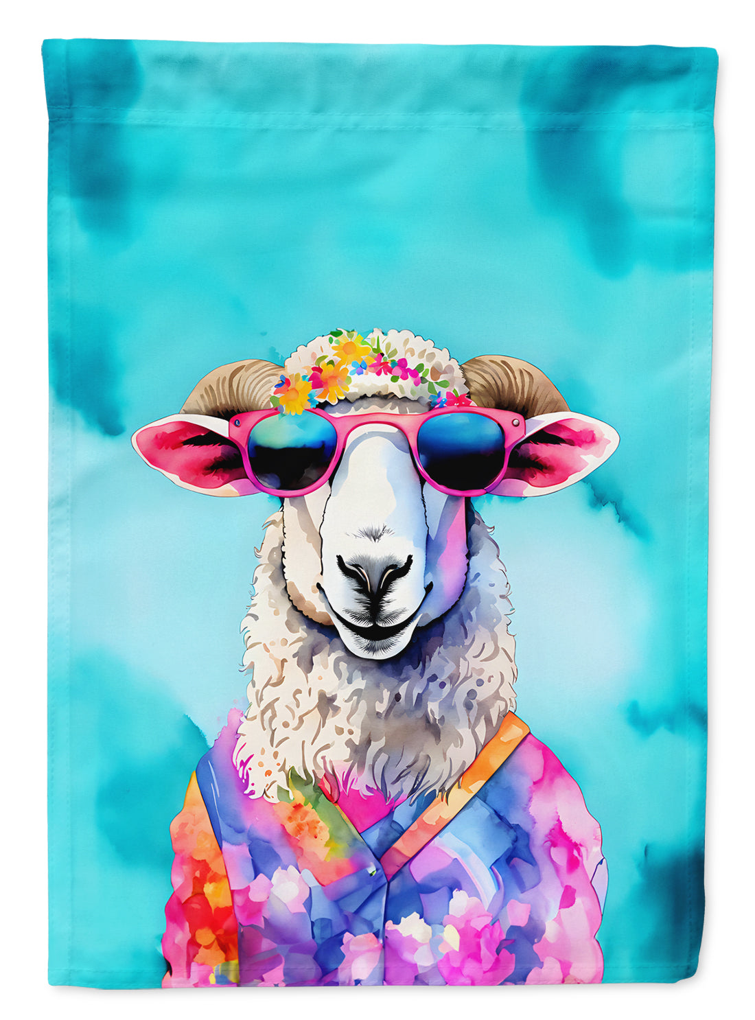 Buy this Hippie Animal Sheep Garden Flag