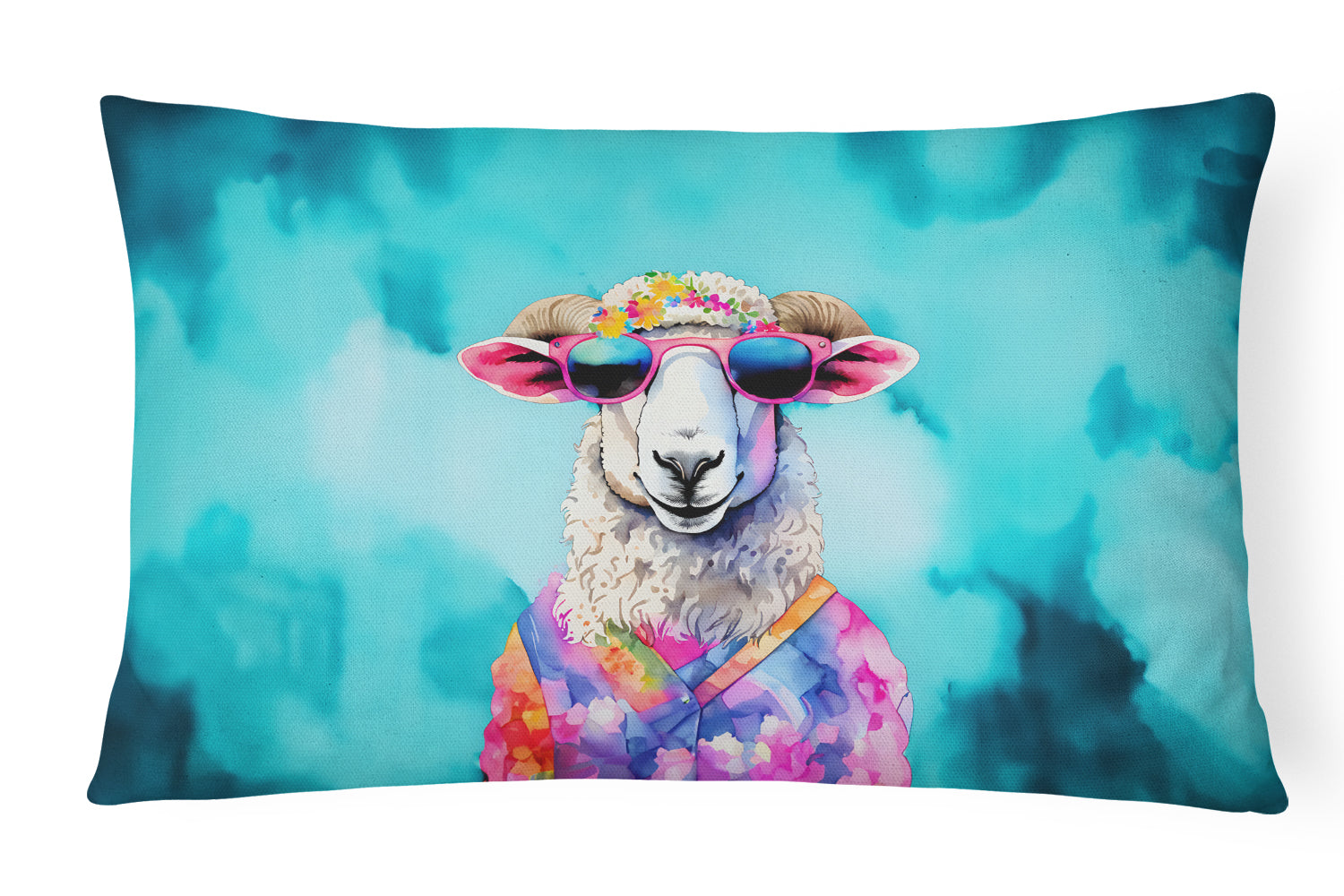 Buy this Hippie Animal Sheep Throw Pillow