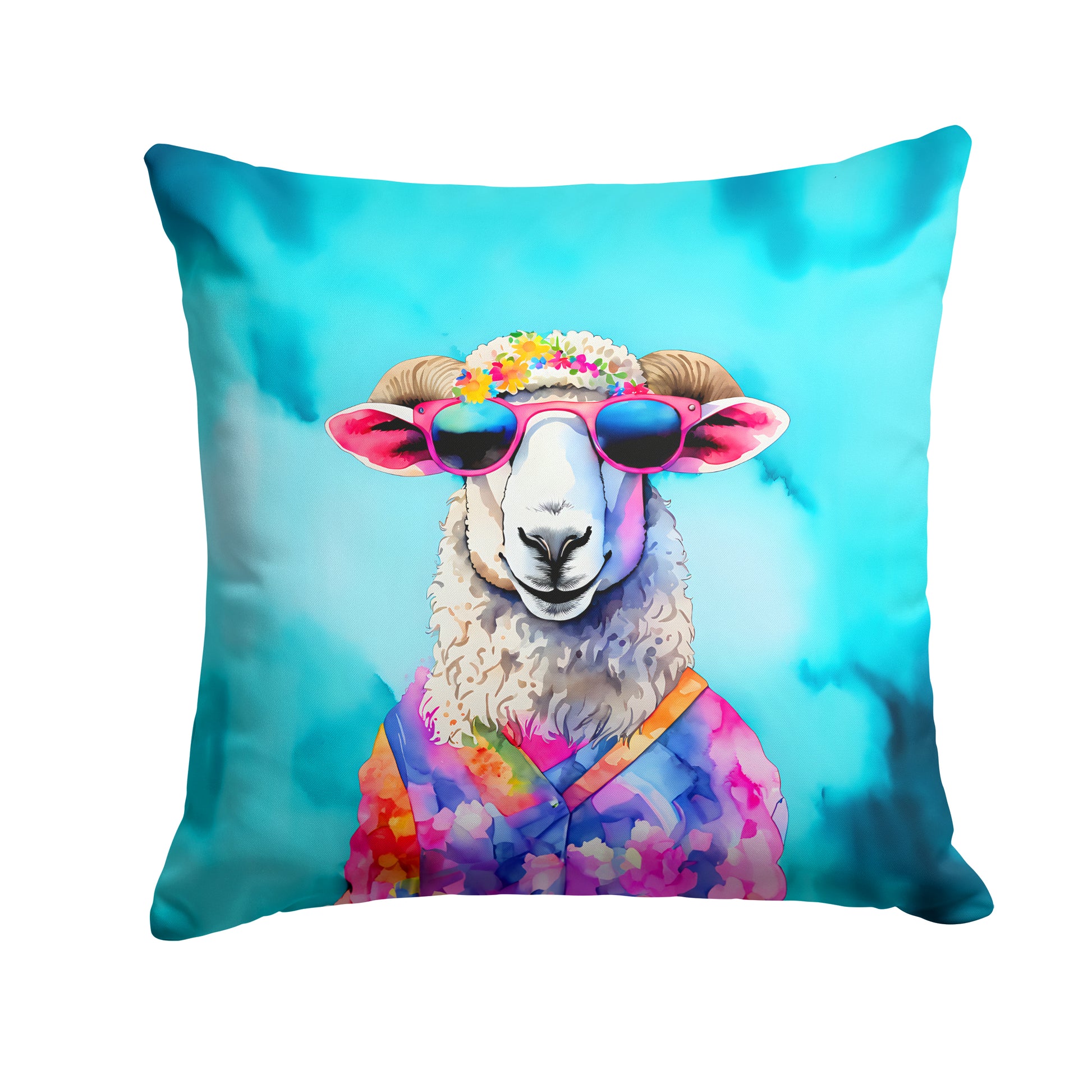 Buy this Hippie Animal Sheep Throw Pillow