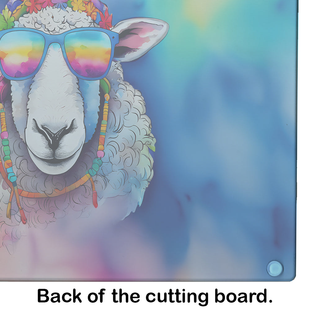 Hippie Animal Sheep Glass Cutting Board