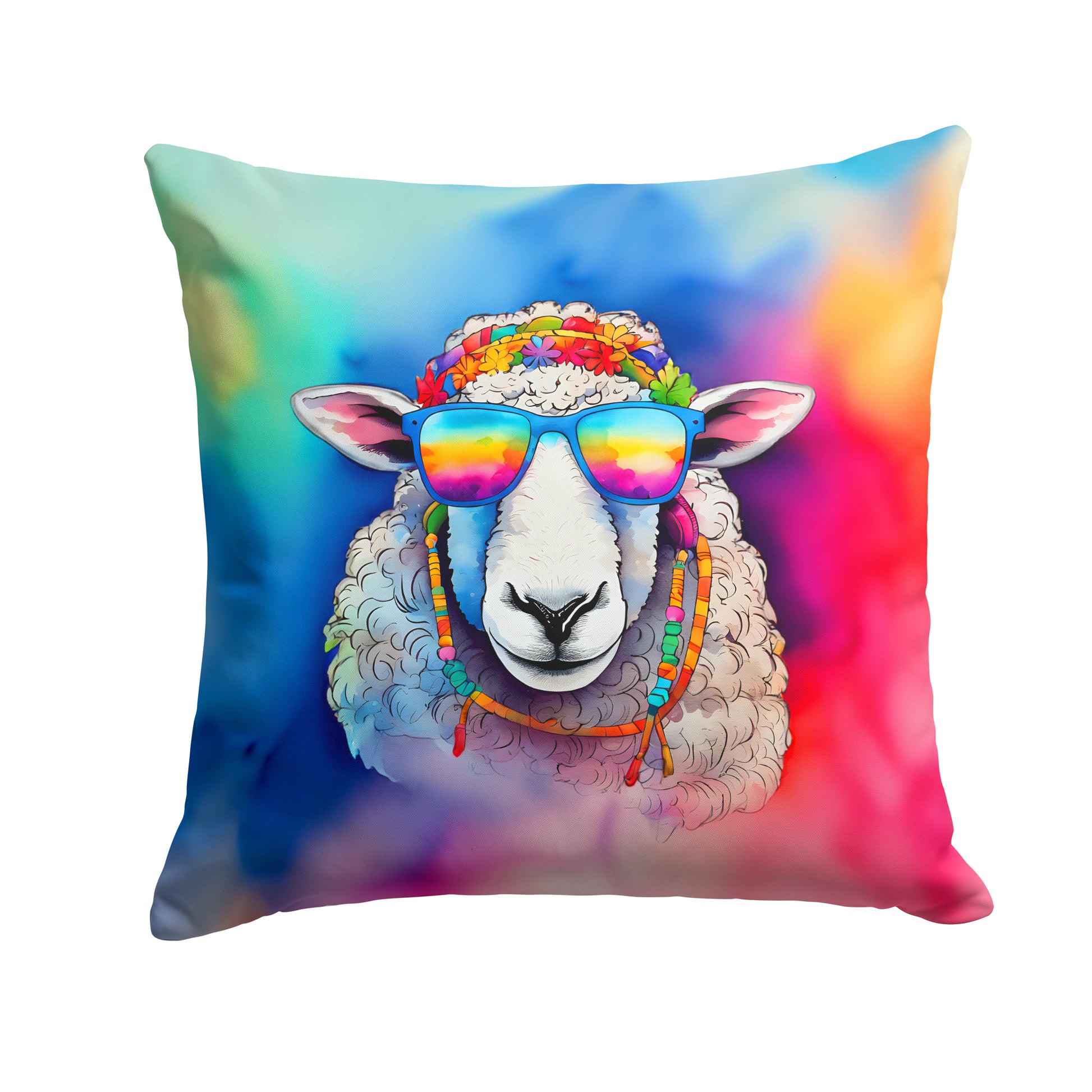 Buy this Hippie Animal Sheep Throw Pillow