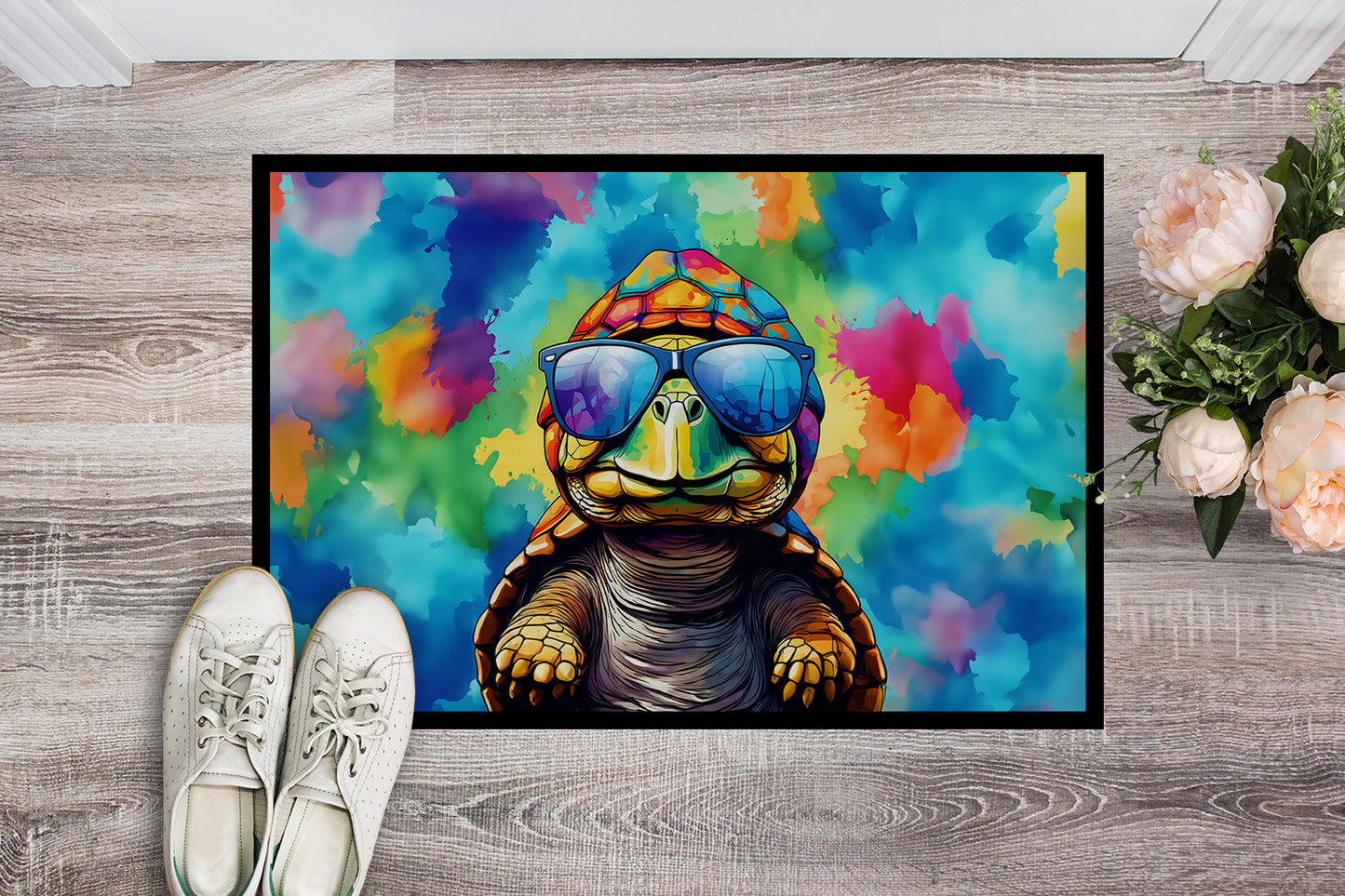 Hippie Animal Tortoise Turtle Doormat