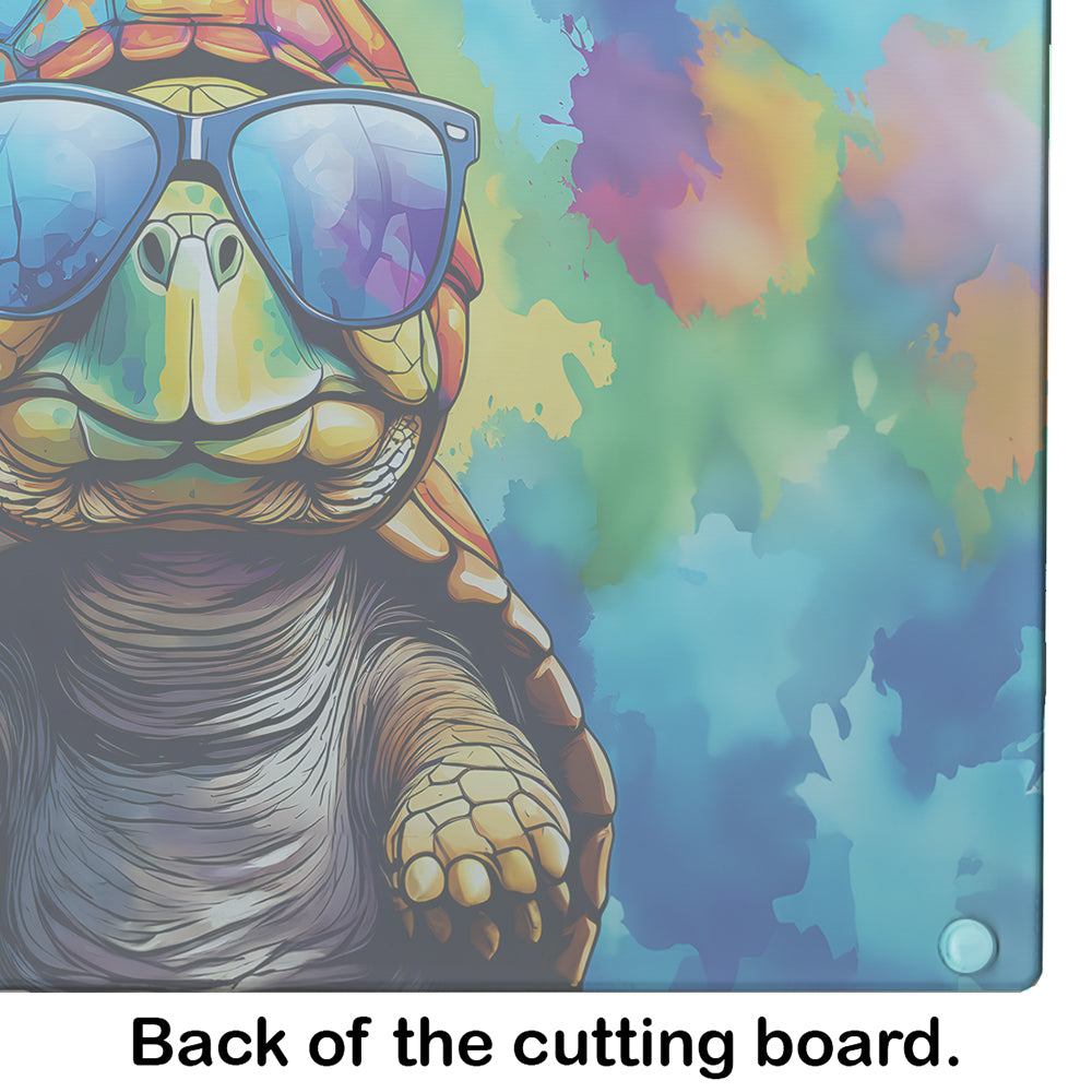 Hippie Animal Tortoise Turtle Glass Cutting Board