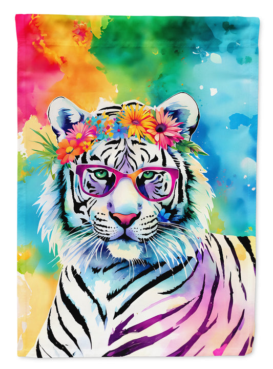 Buy this Hippie Animal White Tiger Garden Flag